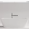 Modern Freestanding Bathtub Design With Black Faucet Sleek Lines And White Finish