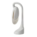 Modern Curved Floor Lamp With Soft White Finish For Elegant Home Lighting