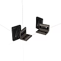 Black And Silver Electronic Accessory Boxes With Open Lids And Brand Logos