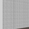 Gray Vertical Striped Fabric Wall For Modern Sleek Interior Home Decor 3d model