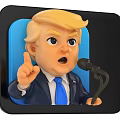 Multiple Cartoon Character Head Illustrations With Square Frames And Colored Backgrounds