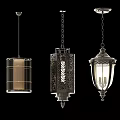 Modern Pendant Lights With Various Designs And Styles For Home Interior Decor 3d model