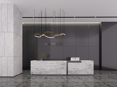 Modern reception desk model