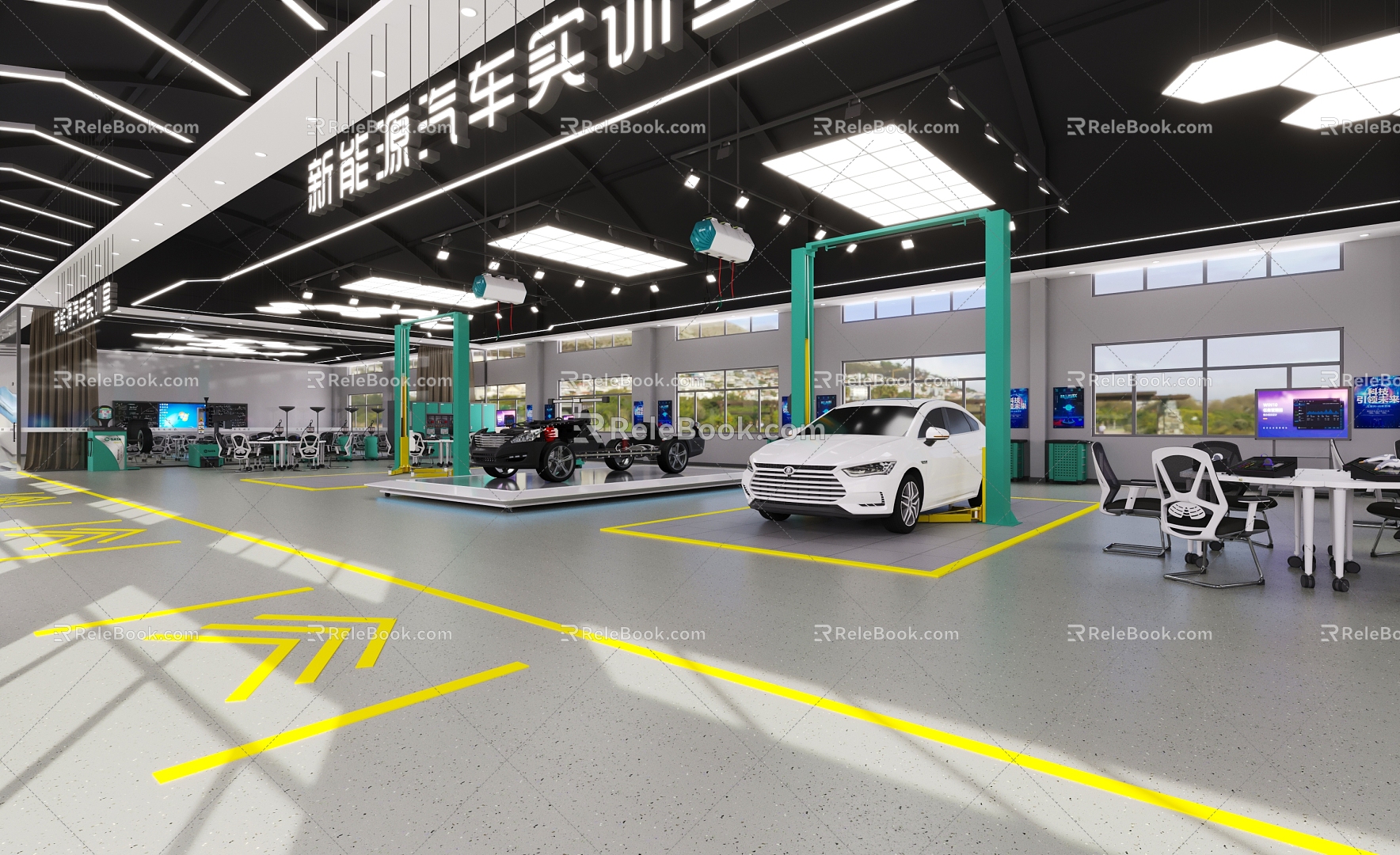 Hyundai Motor Training Room 3d model