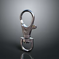Shiny Stainless Steel Metal Hook With Double Ring Clasp Smooth Surface And Durable Design