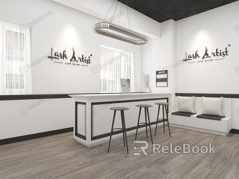 Beauty Front Desk Reception Area model