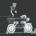 Cartoon Game Character Riding Red Vehicle With Smoke And Cups