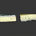 Two Dishwashing Sponges For Daily Cleaning With Blue And Yellow Colors