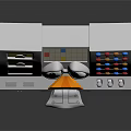 Cartoon Themed Control Console With Playful Eyes Display Screens And Colorful Buttons
