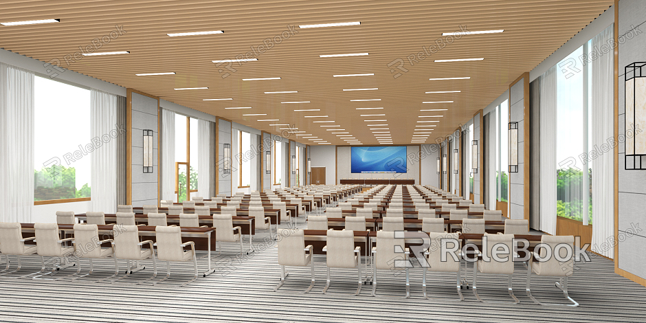 Modern Conference Hall Large Conference Room model