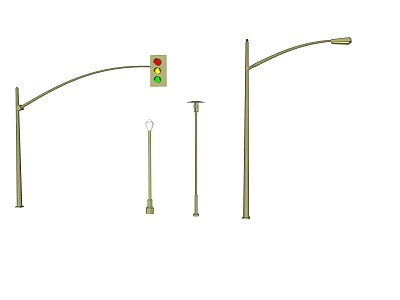 modern street lamp model