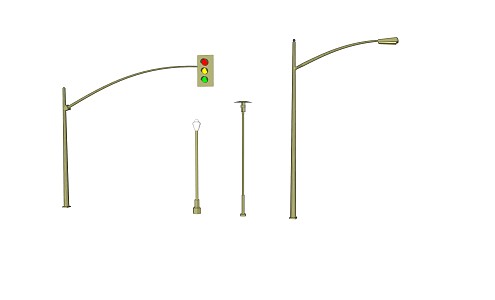 modern street lamp 3d model