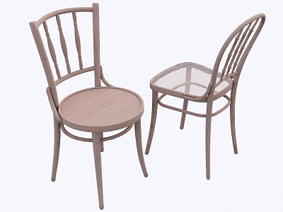 New Chinese Dining Chair Single Chair 3d model