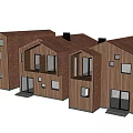 Modern Detached House Design With Wooden Exterior Balconies And Large Windows