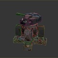 laser tower turret turntable sci-fi tower defense game tower defense sci-fi turret game turret game turret 3d model