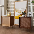 Bedside table combination 3d model