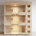 Modern Wooden Garden Decor With Multi Tiered Shelves And Cutout Designs For Plants