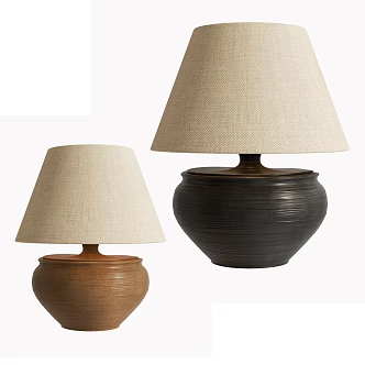 Wind Table Lamp Pottery Pot Table Lamp Ceramic Table Lamp Fabric Table Lamp Bedroom Table Lamp Living Room Table Lamp Decorative Table Lamp 3d model