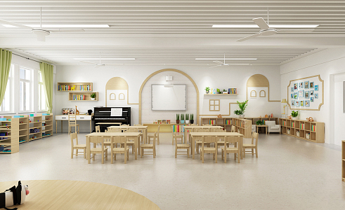 Modern Kindergarten 3d model