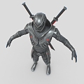 Science Fiction Ninja Science Fiction Warrior Future Warrior Science Fiction Man Ninja Low Face Number Low Model Simple Model Game Sub-era Movie and TV Level Super Realistic High Precision 3d model