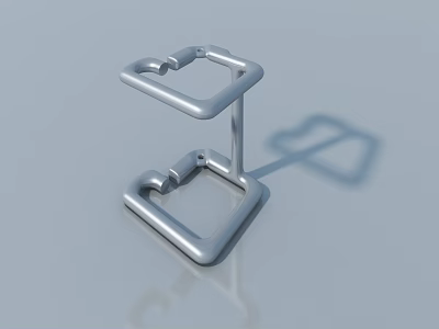 Modern Stainless Steel Swing Door Frame With Durable Structure For Home Use 3d model