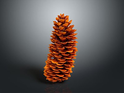 Pine cone plant game item 3d model