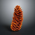 Natural Brown Pine Cone Decorative Home Decor Item With Conical Shape For Interior Decoration