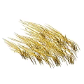 Garden Ornaments Featuring Golden Decorative Grass For Outdoor Garden Decor
