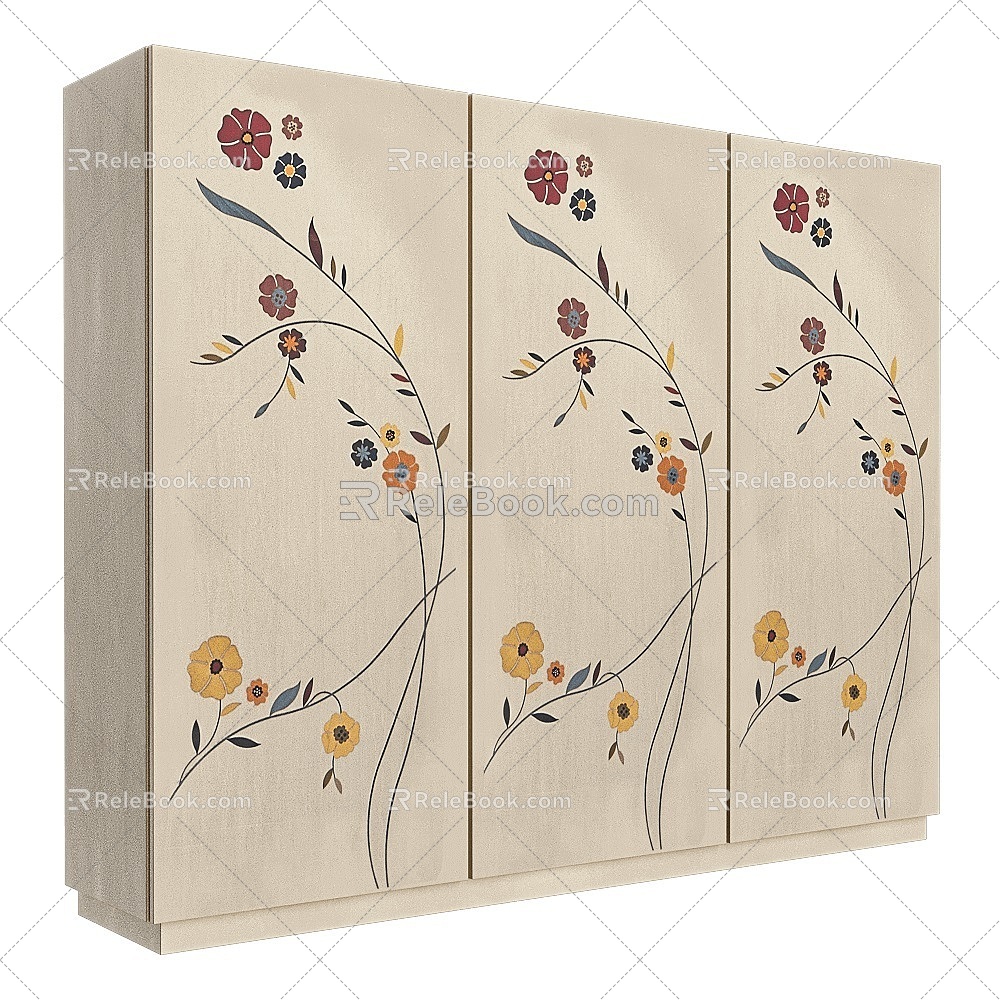 armadio Lace Cabinet Wardrobe 18 3d model