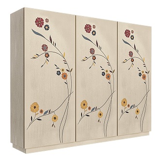 armadio Lace Cabinet Wardrobe 18 3d model