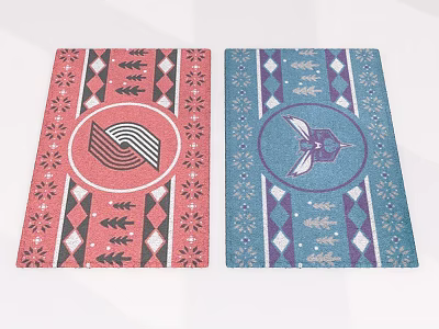 Modern Square Carpet Home Decoration Carpet Beautiful Chen Ornaments 3d model