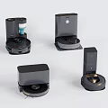 Smart Robotic Vacuum Cleaning Machines With Charging Docks And Self Emptying Bases