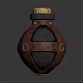 Creative Household Item With Black Body Red Straps And Yellow Cork Top