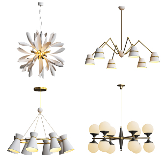 Modern chandelier 3d model