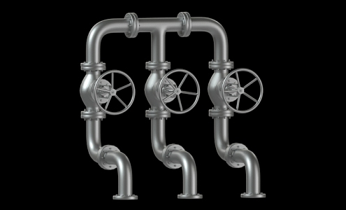 Modern Valves 3d model