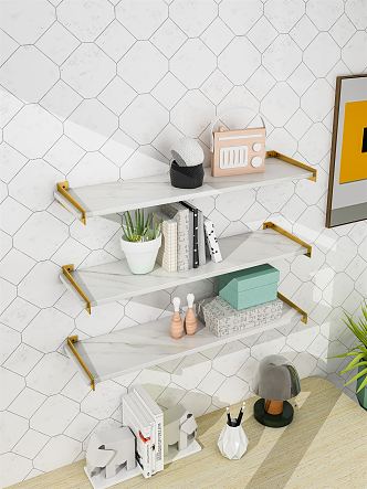 Modern wall shelf 3d model