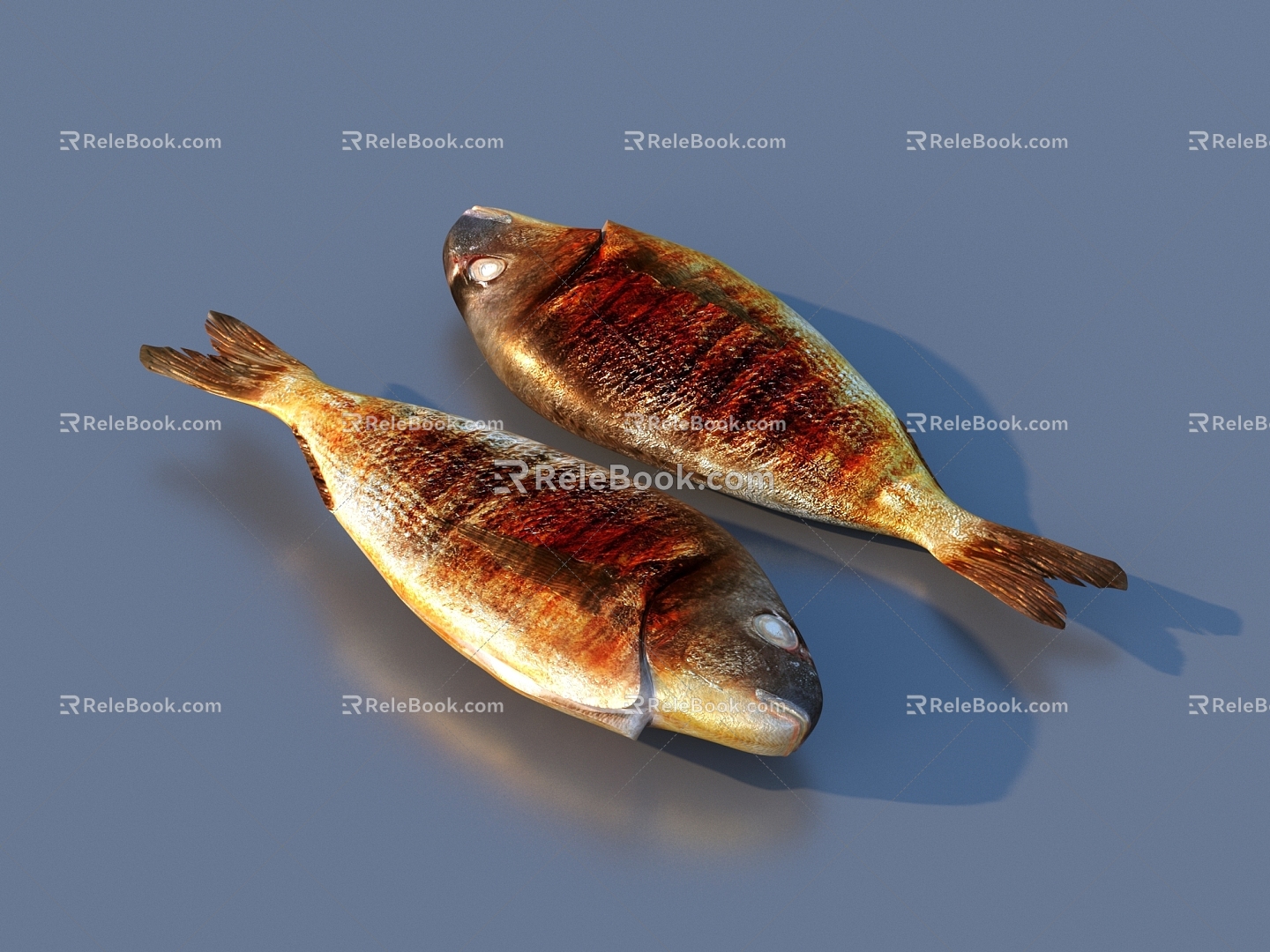 fish braised fish food freshwater fish sea fish animal 3d model