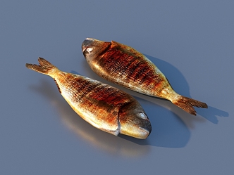 fish braised fish food freshwater fish sea fish animal 3d model