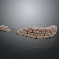 Stacked Stone Bricks With Rough Surface And Natural Texture For Household Decorative Steps