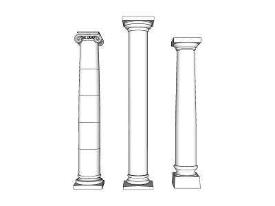 Jane European Roman Column Spaw Master Component Roman Column model