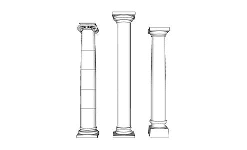 Jane European Roman Column Spaw Master Component Roman Column 3d model