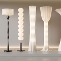 Sleek Modern Floor Lamps With Various Unique Designs And Illuminated Features 3d model