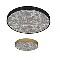 Modern Ceiling Lights With Black And Gold Frame And Marble Pattern Shade 3d model