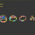 Elegant Gold Rings Featuring Different Designs And Decorative Patterns For Fashion Accessories