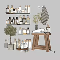 Modern toiletries blowing machine ornaments 3d model