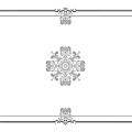 Decorative Frame Design With Intricate Ornamental Lines And Classic Patterns On White Background 3d model