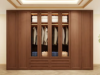 Wardrobe Design Wardrobe Effect Diagram Wardrobe Coat Cabinet Design Coat Cabinet 3d model