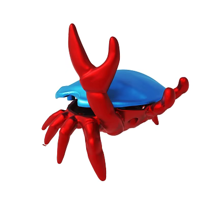 Metal Mechanical Crab Stainless Steel Metal Crab Big Iron Clamp Crab Sea Crab Toxic Crab Crab Toy Crab Assembly Toy Multi-Tentacle Mechanical Toy 3d model