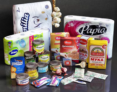 Modern Food Commodity Portfolio 3d model