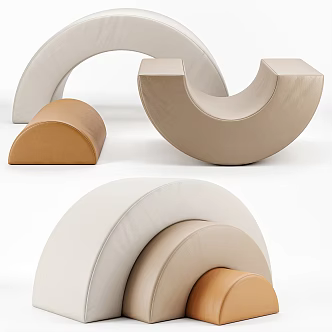 Modern Children's Chair Shaped Children's Chair 3d model